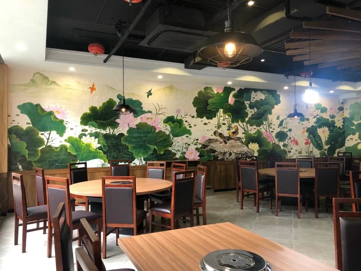 Tranh Sen Vẽ Tường (2)